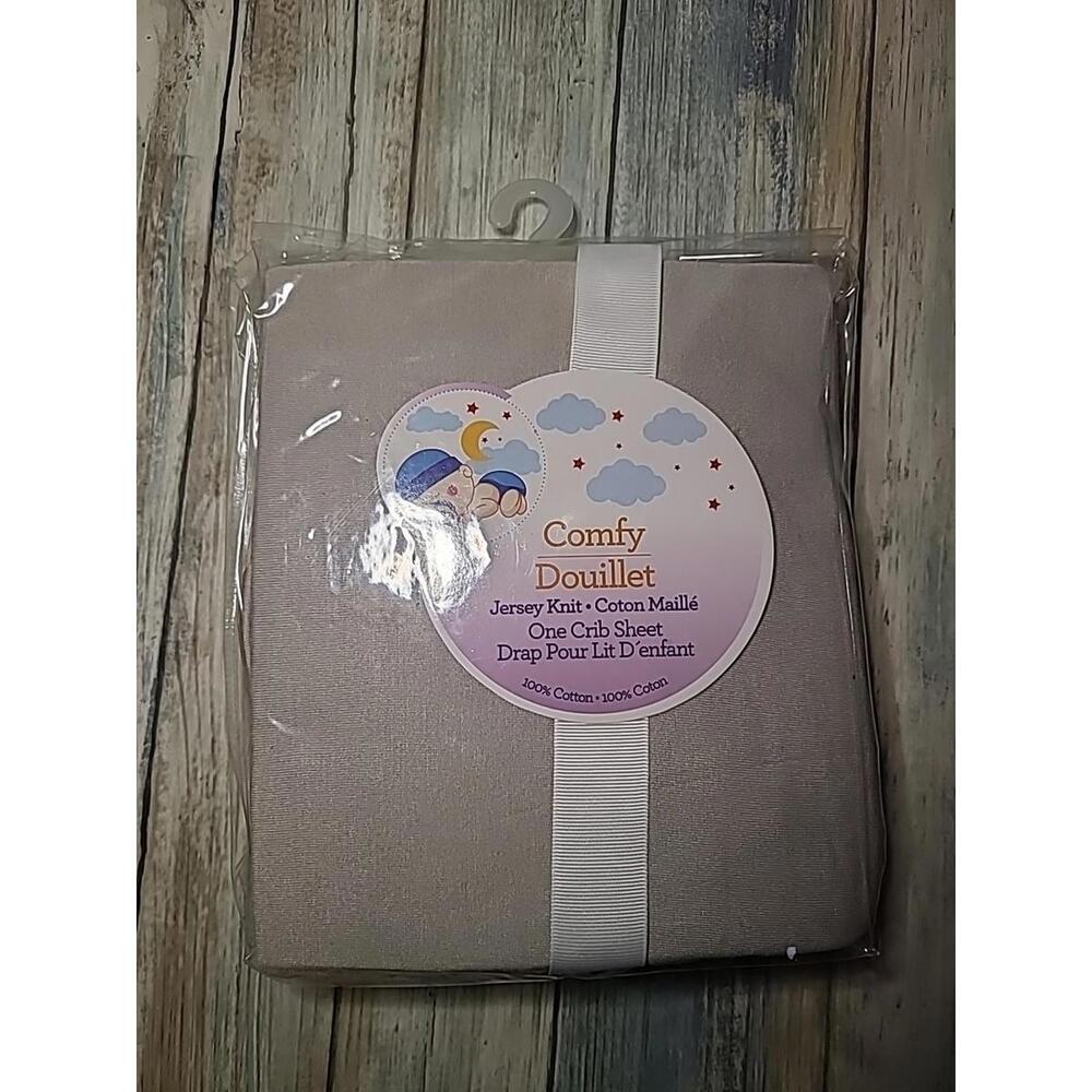 Baby Crib Sheet Comfy Douillet Gray Jersey Knit Crib Sheet Brand New In Package